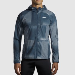 Brooks striukė Canopy Jacket M-M indigo rush/altitude print