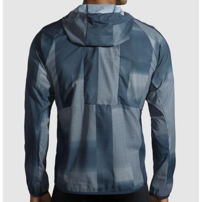 Brooks striukė Canopy Jacket M-M indigo rush/altitude print