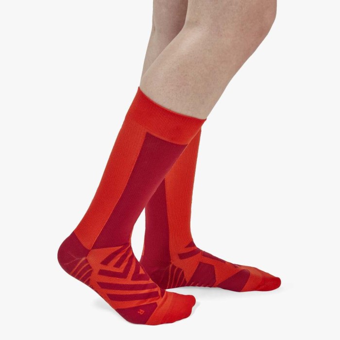 ON kojinės High Sock W-38/39 chilli/spice