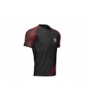 Compressport marškinėliai Racing SS M-M black/red