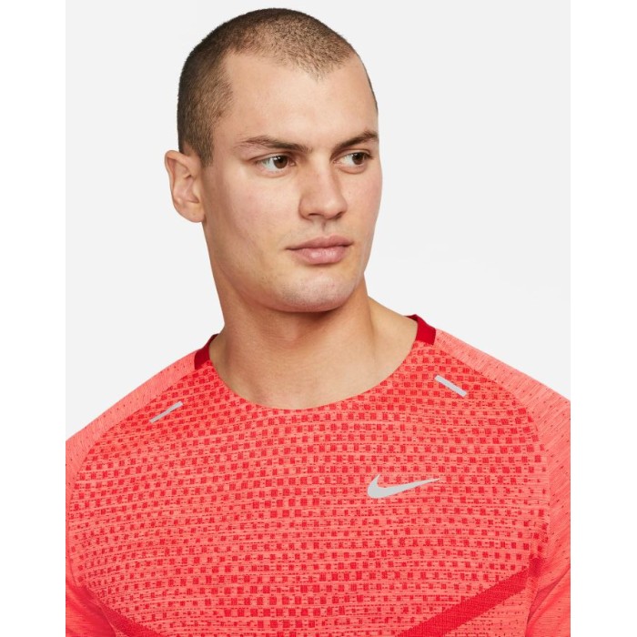 Nike marškinėliai Techknit Ultra SS M-S cinnabar/bright crimson