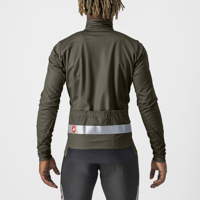 Castelli striukė Raddippia 3 M-M military green/silver flex