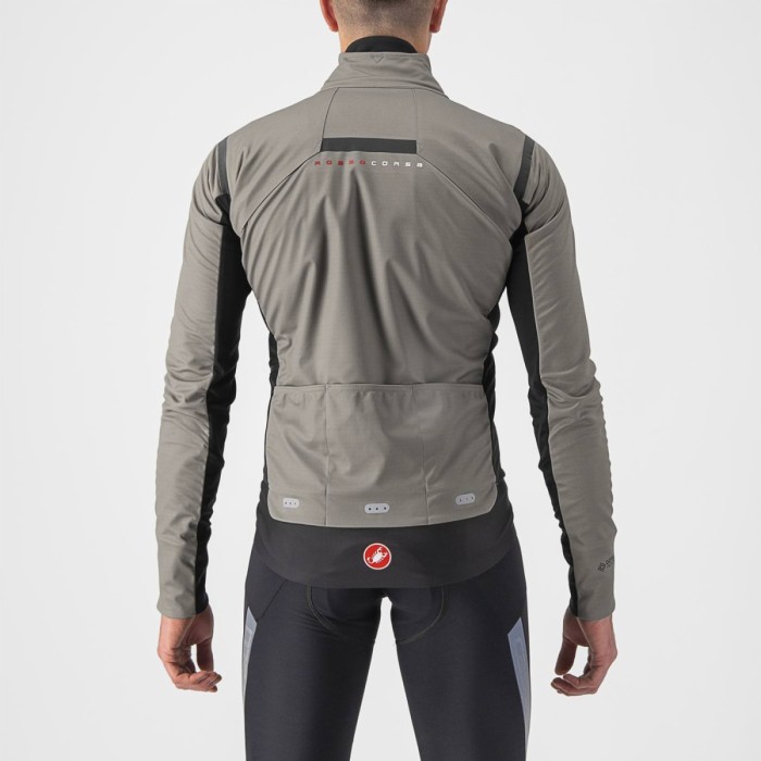 Castelli striukė Alpha RoS 2 Jacket M-M nikel grey/black reflex