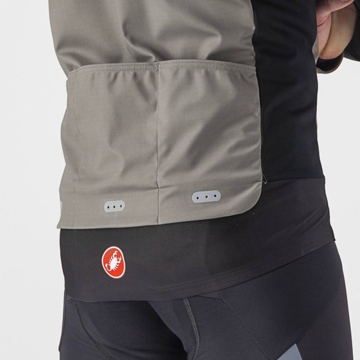 Castelli striukė Alpha RoS 2 Jacket M-M nikel grey/black reflex