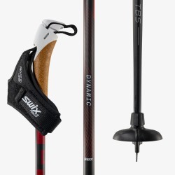 Swix lazdos Dynamic D1 RCD10-00 155 cm black/red