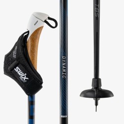 Swix lazdos Dynamic D2 RCD20-01 140 cm black/blue