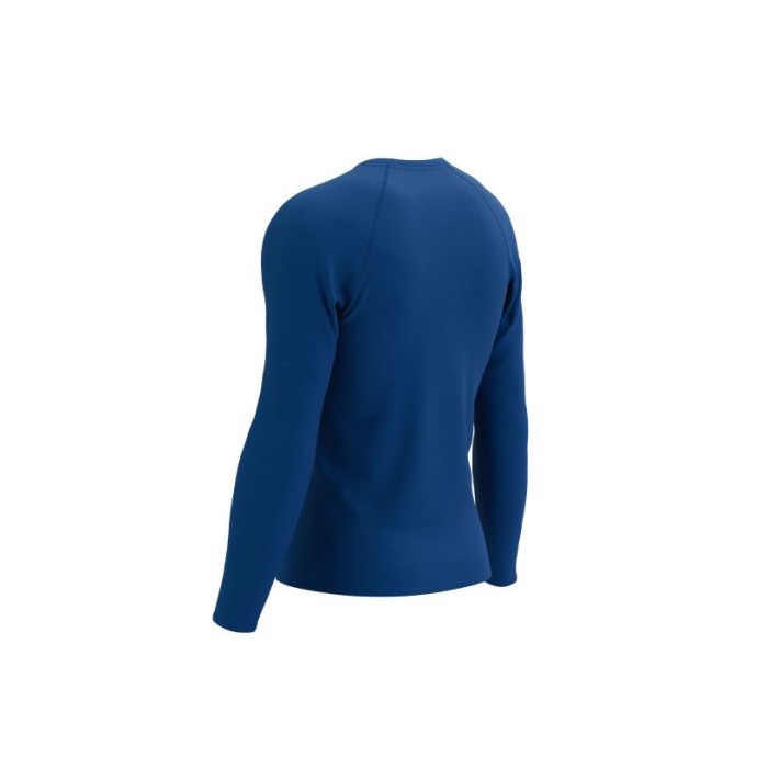 Compressport marškinėliai Training LS M-S estate blue