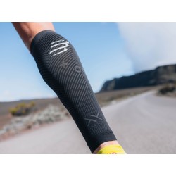 Compressport blauzdinės R2 Oxygen T1 black/steel grey