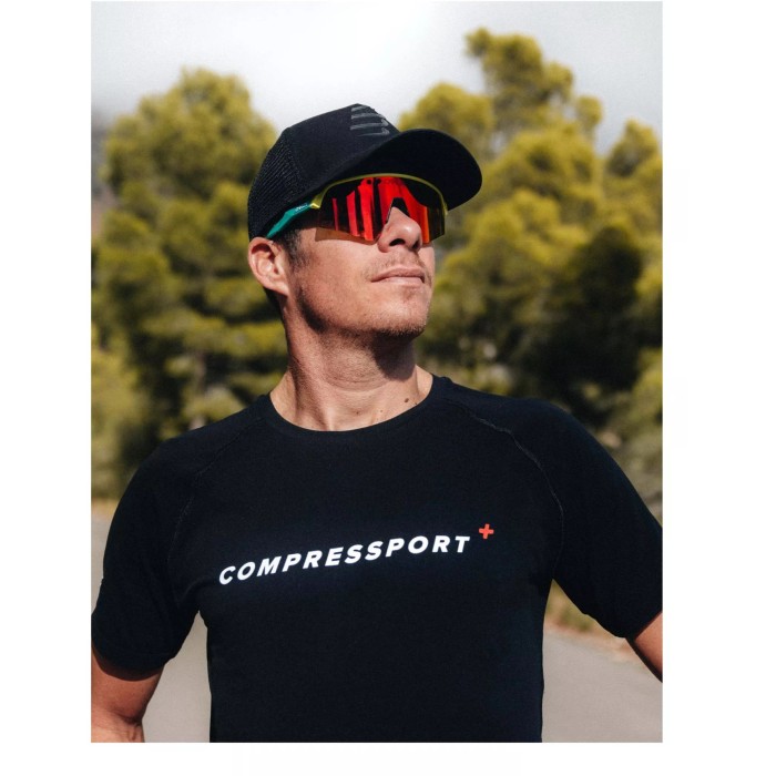 Compressport kepurė Trucker Cap UniQ black/black reflective