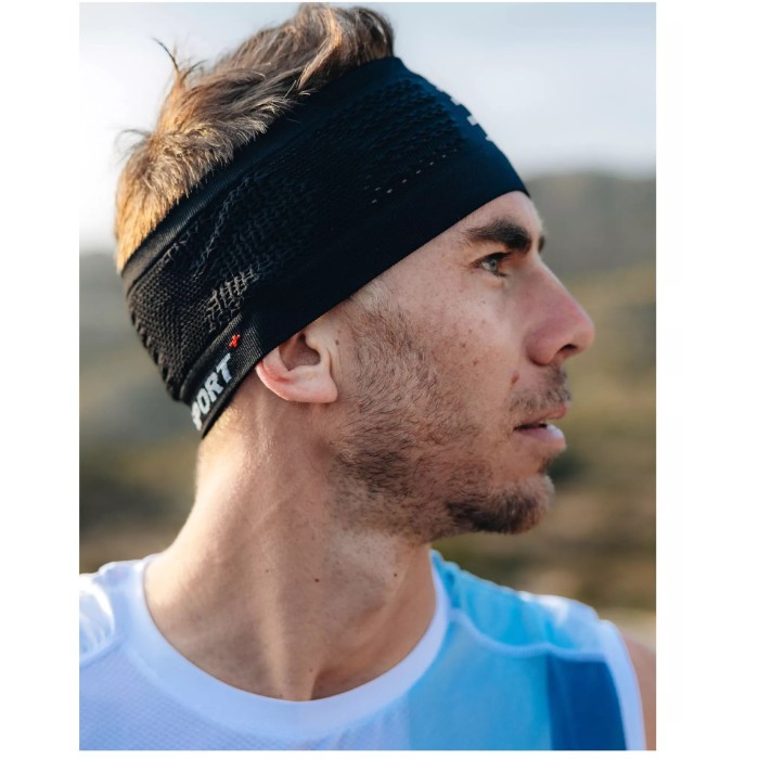 Compressport juostelė Headband On/Off US black/white