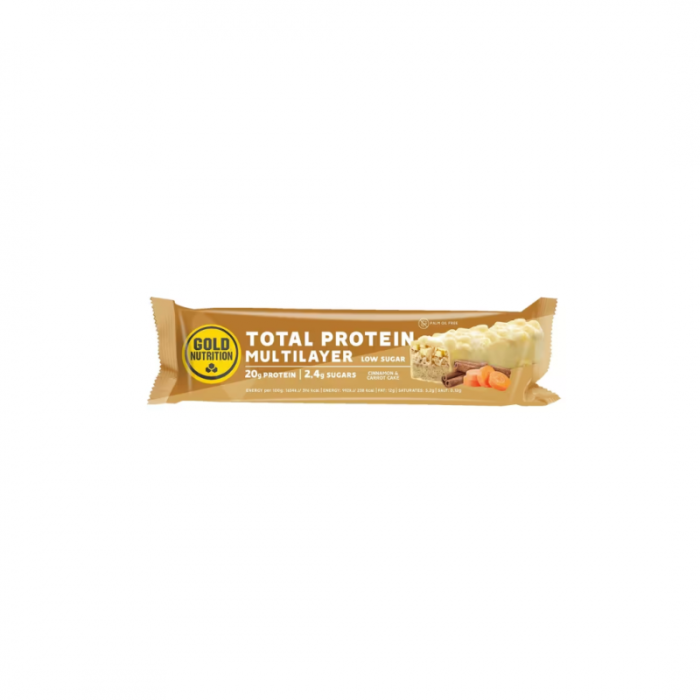 GOLD NUTRITION TOTAL PROTEIN MULTILAYER LOW SUGAR batonėlis