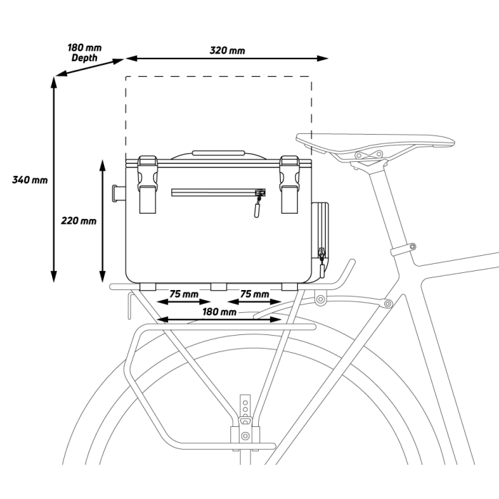 ZEFAL Z TRAVELER 60 REAR krepšys