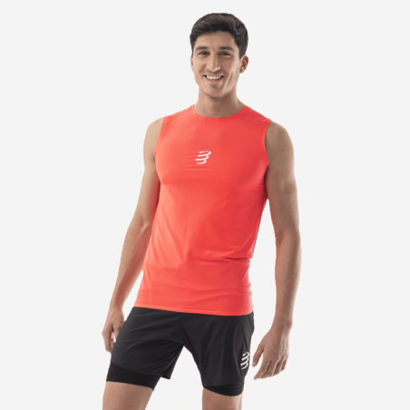 COMPRESSPORT TRAIL RACING vyriški bėgimo marškinėliai