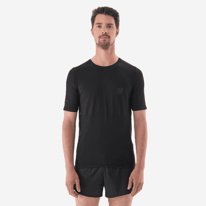 COMPRESSPORT PRO RACING SS vyriški bėgimo marškinėliai
