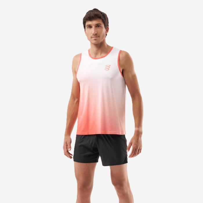 COMPRESSPORT PERFORMANCE SINGLET vyriški bėgimo marškinėliai