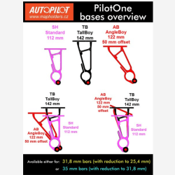 AUTOPILOT PILOTONE TBA3 žemėlapio staliukas dviračiui