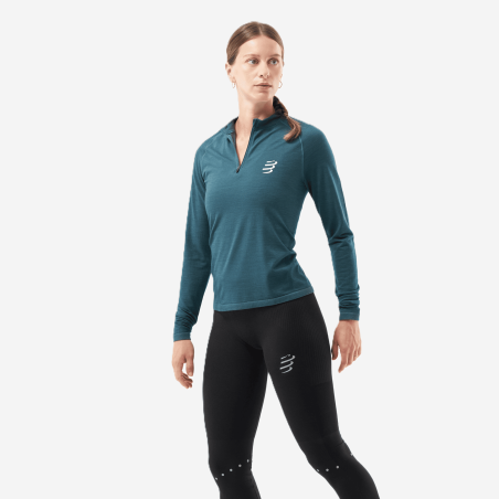 COMPRESSPORT TRAIL HZ LS moteriški bėgimo marškinėliai