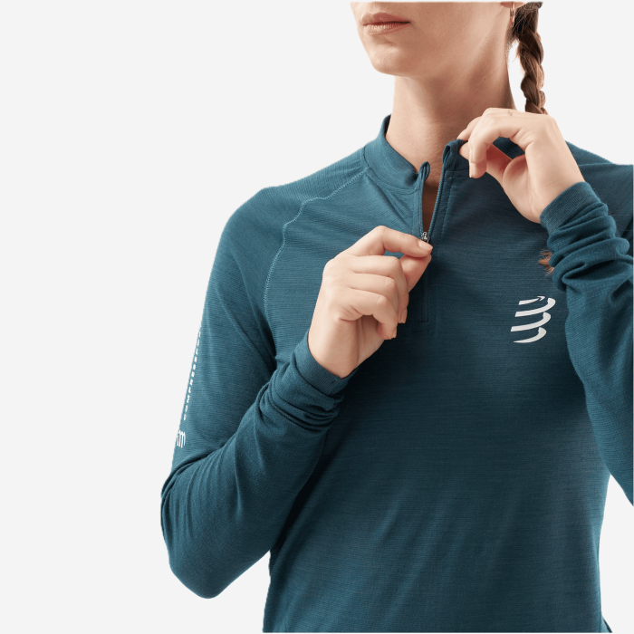 COMPRESSPORT TRAIL HZ LS moteriški bėgimo marškinėliai