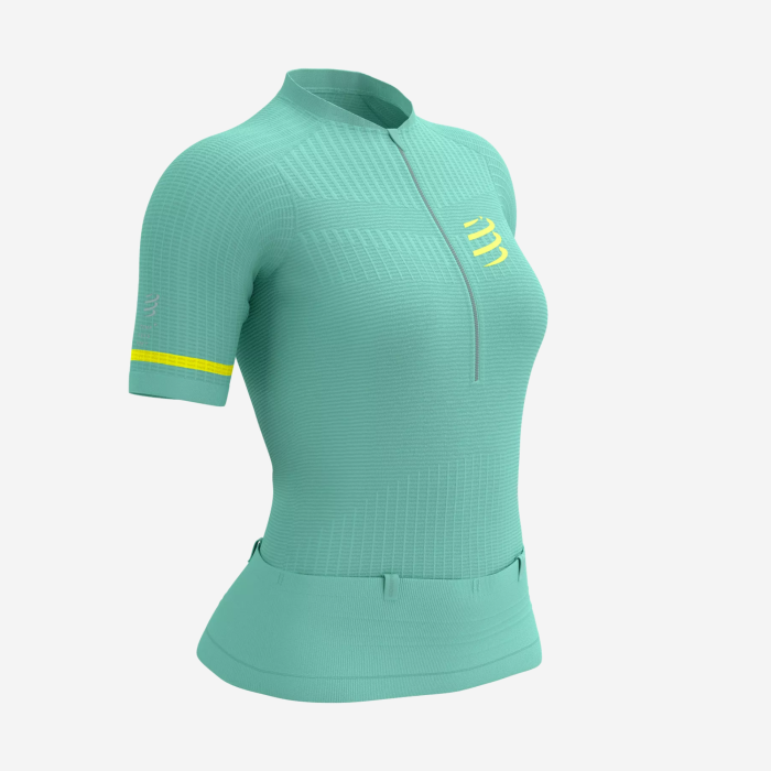 COMPRESSPORT TRAIL POSTURAL SS moteriški bėgimo marškinėliai