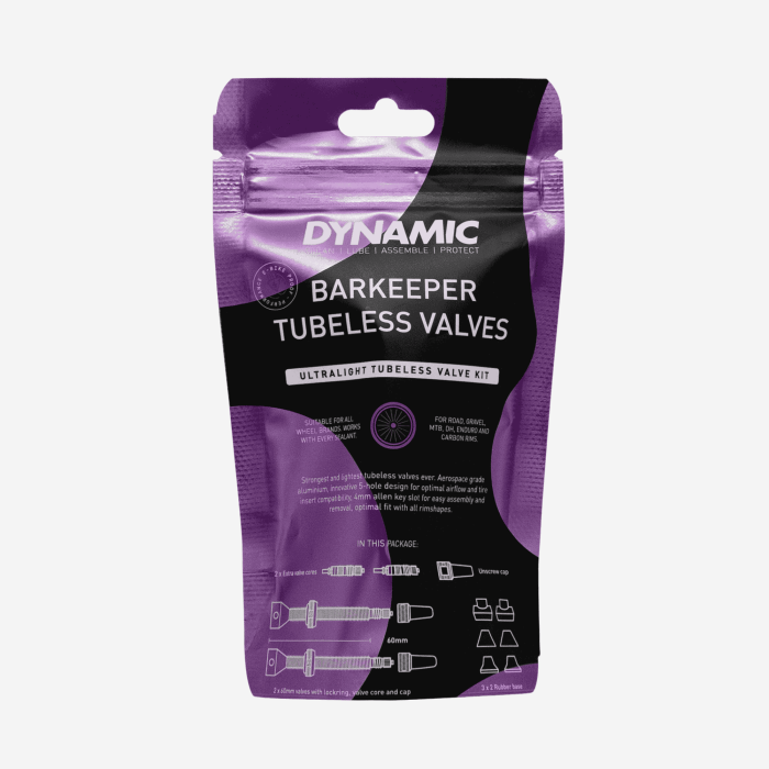 DYNAMIC Barkeeper Tubeless ventilių komplektas bekamerinei sistemai