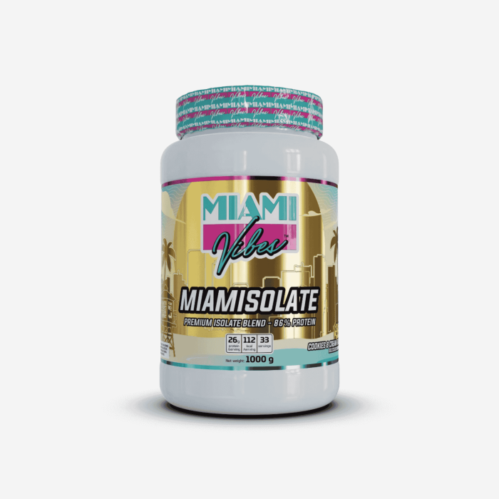 MIAMI VIBES MIAMI MIAMISOLATE baltymų gėrimas
