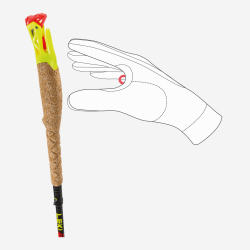 Leki lazdos Ultratrail FX.One 135cm bright red/violet/neonyellow