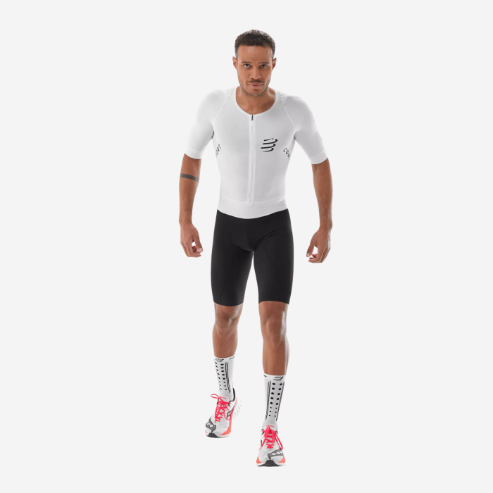 COMPRESSPORT AERO SEAMLESS SS vyriškas triatlono kostiumas | S-Sportas