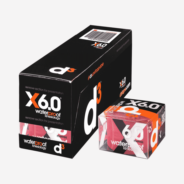 D3 X6.0 WATERPROOF XTREME 50mm x 6m teipas | S-Sportas