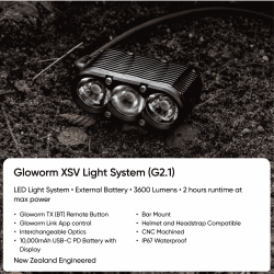 GLOWORM XSV LIGHT SYSTEM dviračio žibintas | S-Sportas