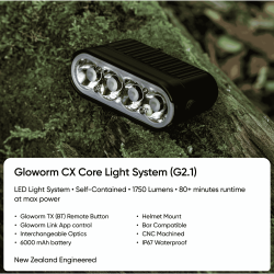 GLOWORM CX Core Light System (G2.1) dviračio žibintas